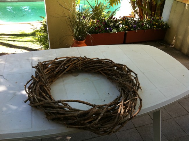 My grape vine wreath